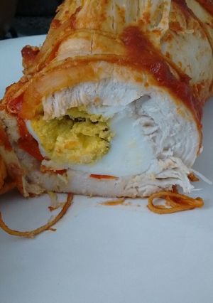 Una foto de Arrolladito de pollo súper fácil!