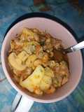 Garbanzos con posta de cerdo