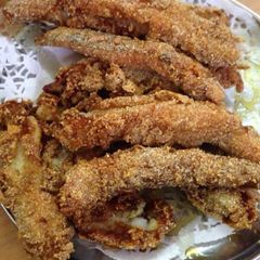 A picture of Garlic Bombil fry.