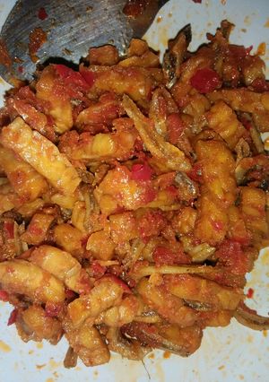 Foto resep Ikan teri dan tempe balado