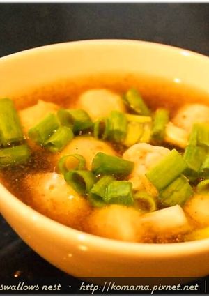 黑木耳旗魚丸湯．柯媽媽の植物燕窩 的食譜成品照片
