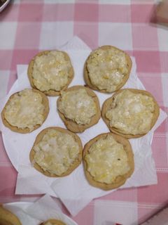Una foto de Socca de crema de puerros y parmesano