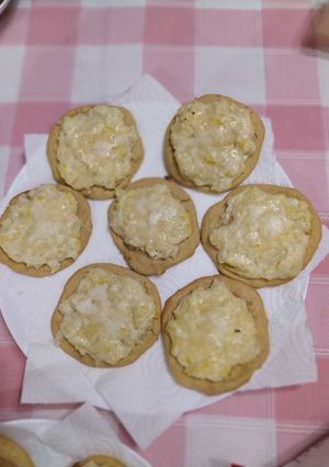 Una foto de Socca de crema de puerros y parmesano