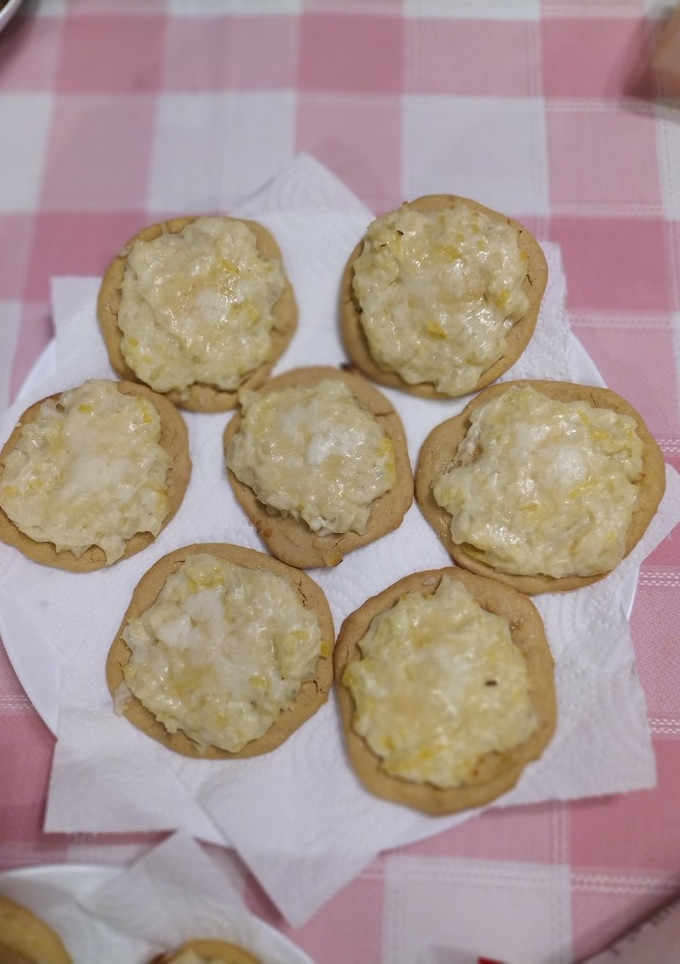 Una foto de Socca de crema de puerros y parmesano