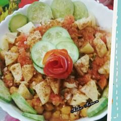 Chana salad A picture of Chana salad.