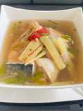 Salmon Head in Ginger Soup