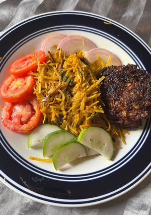 A picture of Amazing Abacha (African salad).