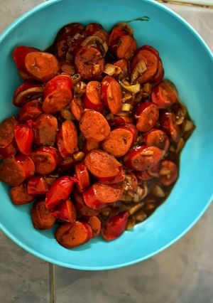 Foto resep Sosis saus lada hitam