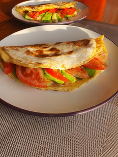 Una foto de Tortilla francesa con gabardina