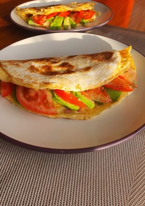 Una foto de Tortilla francesa con gabardina