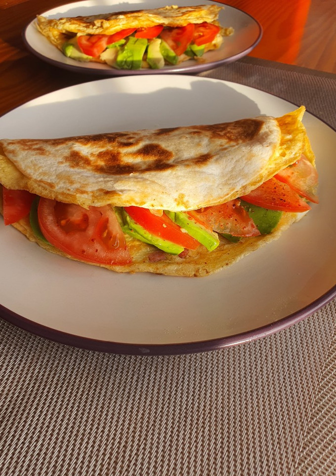 Una foto de Tortilla francesa con gabardina