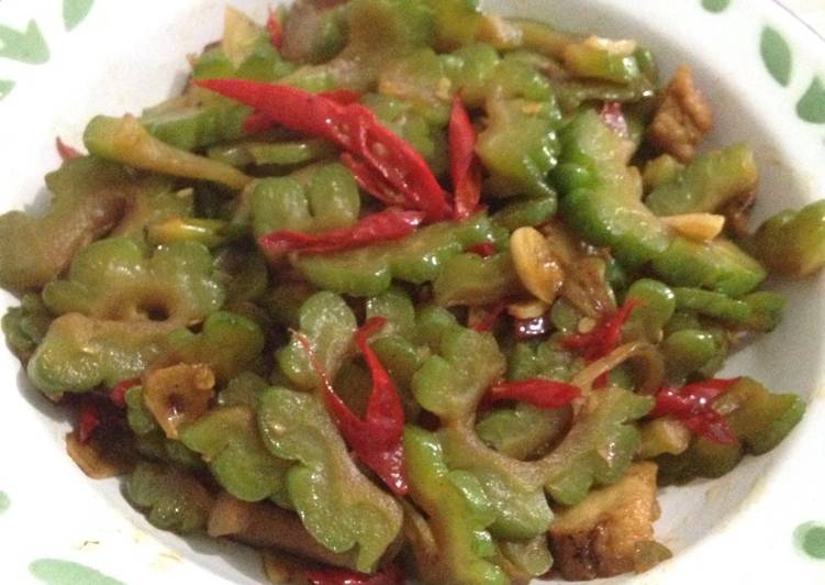Recipe: Tasty Tumis Pare