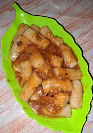 Foto resep Tteokbokki cheese bolognese