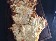 Una foto de matambre a la pizza a la brasa