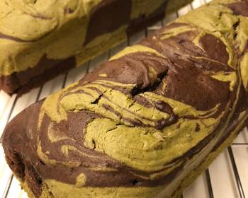 Ready to Serve ChocoMatcha Marble Loaf Cake Home Style