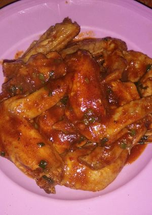 Foto resep Sayap pedas ala korea 😁