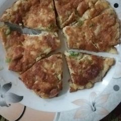 A picture of Egg wala yummy pizza.