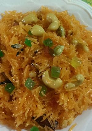 A picture of Zarda pulav.