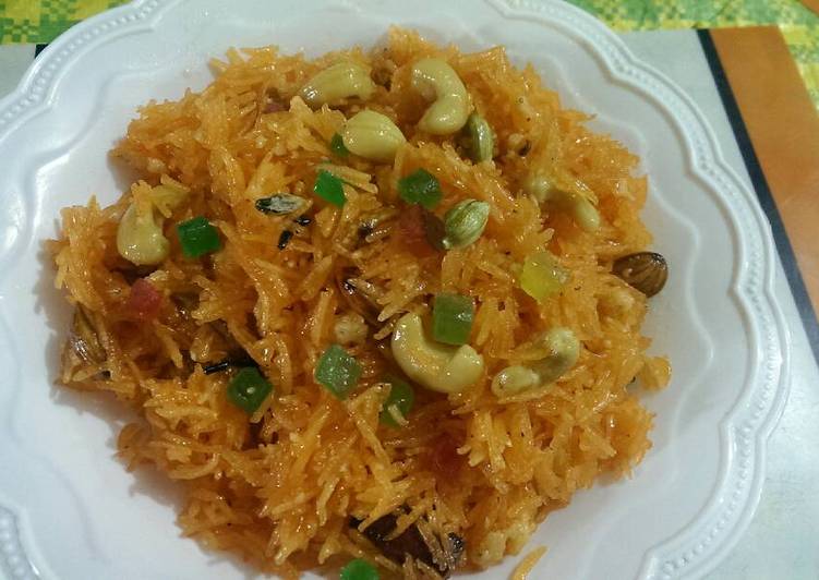 Recipe of Homemade Zarda pulav