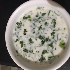 A picture of Boondi raita.