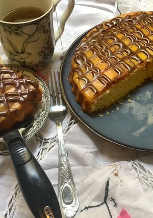 Une photo de Cake🧁 à l’orange 🍊🍊🍰🍫