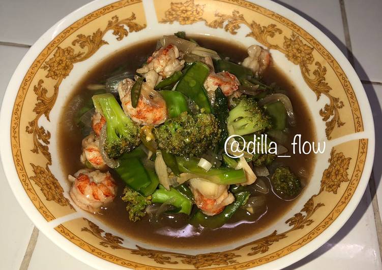Resep Brokoli Lobster Saos Tiram, Sempurna