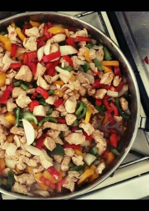 Una foto de Fajitas de pollo