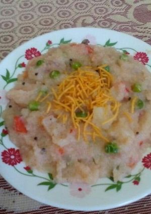 A picture of Vegetable Upma.