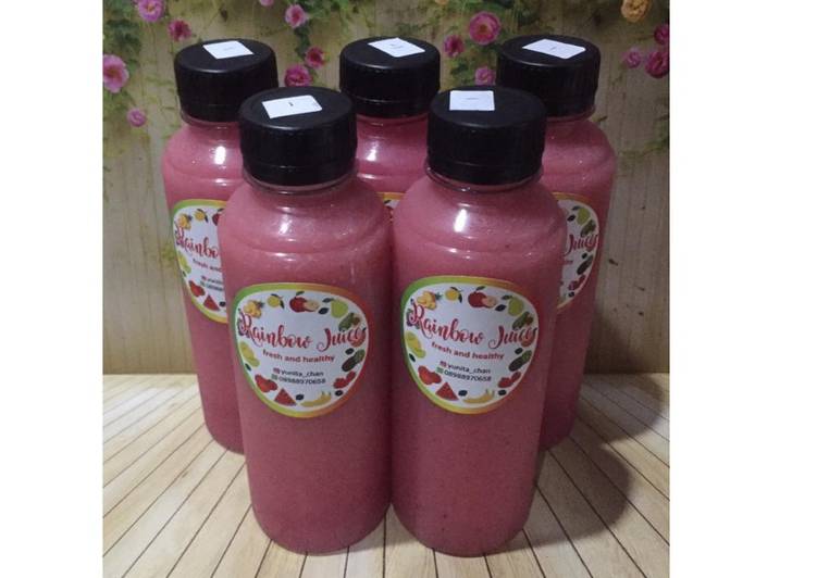 Langkah Mudah untuk Menyiapkan Diet Juice Passion Fruit Apple Purple Cabbage Soursop Anti Gagal