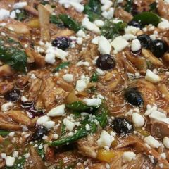 A picture of Blueberry-BBQ Shredded Chicken .