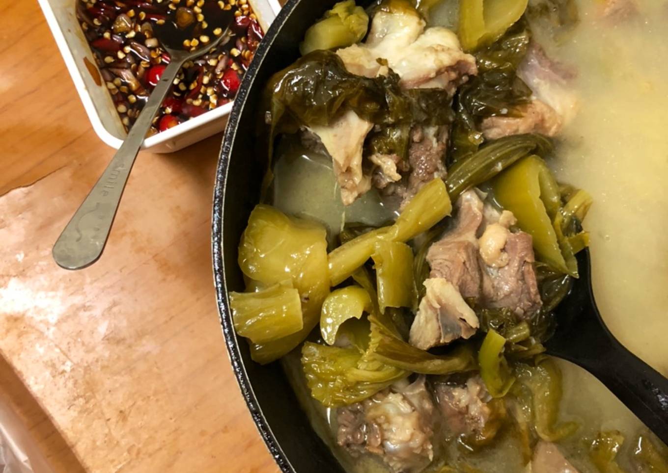 Baikut Sayur Asin (Non-Halal) Tanpa Menggunakan Alat Presto