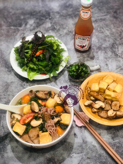 Hình của món Bún “ ốc “chay.
