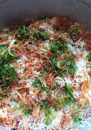 A picture of Chicken Biryani.