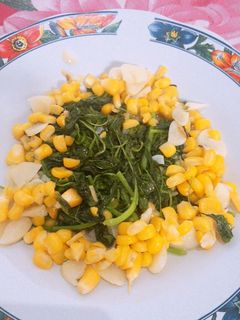 Foto resep Tumis bayam jagung