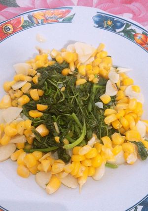 Foto resep Tumis bayam jagung