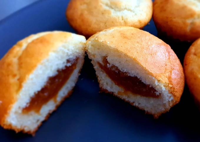 Muffin ripieni di marmellata di susine homemade