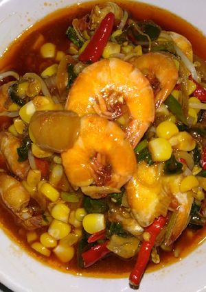 Foto resep Udang sosis sayur saos teriyaki