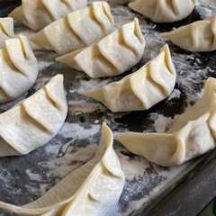 Una foto de Gyozas o empanadas chinas