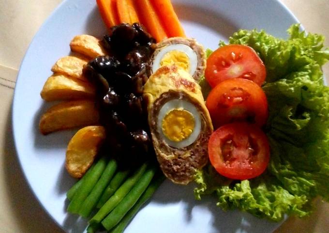 Resep Bistik Galantin dng saus teriyaki jamur portobello oleh Rick