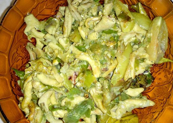 Resep 38. Usus ayam tumis cabe hijau yang Lezat