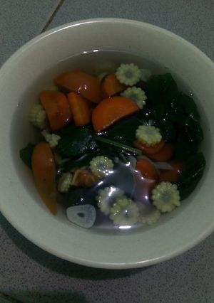 Foto resep Sayur Bening Bayam Wortel Putren