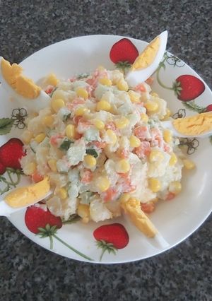 Hình của món Salad khoai tây.