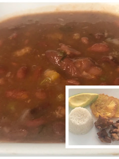 Una foto de Frijoles antioqueños con paticas de cerdo