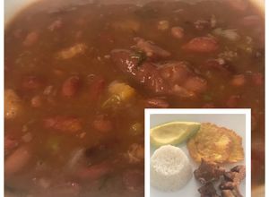 Una foto de Frijoles antioqueños con paticas de cerdo