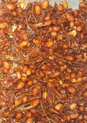Foto resep Balado teri kacang