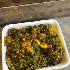 A picture of Palak gosht.