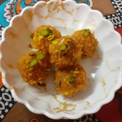 Motichoor ladoo A picture of Motichoor ladoo.