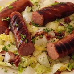 Sausage and Cabbage Saute A picture of Sausage and Cabbage Saute.