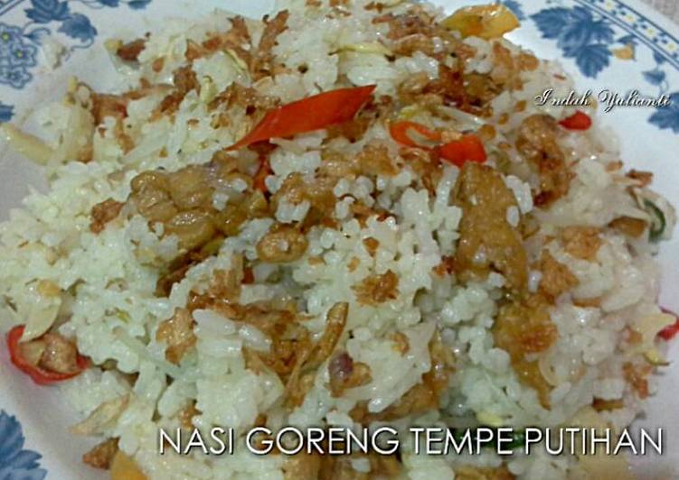 Resep Nasi goreng tempe putihan yang Enak