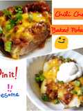 Chili Cheese Baked Potatoes